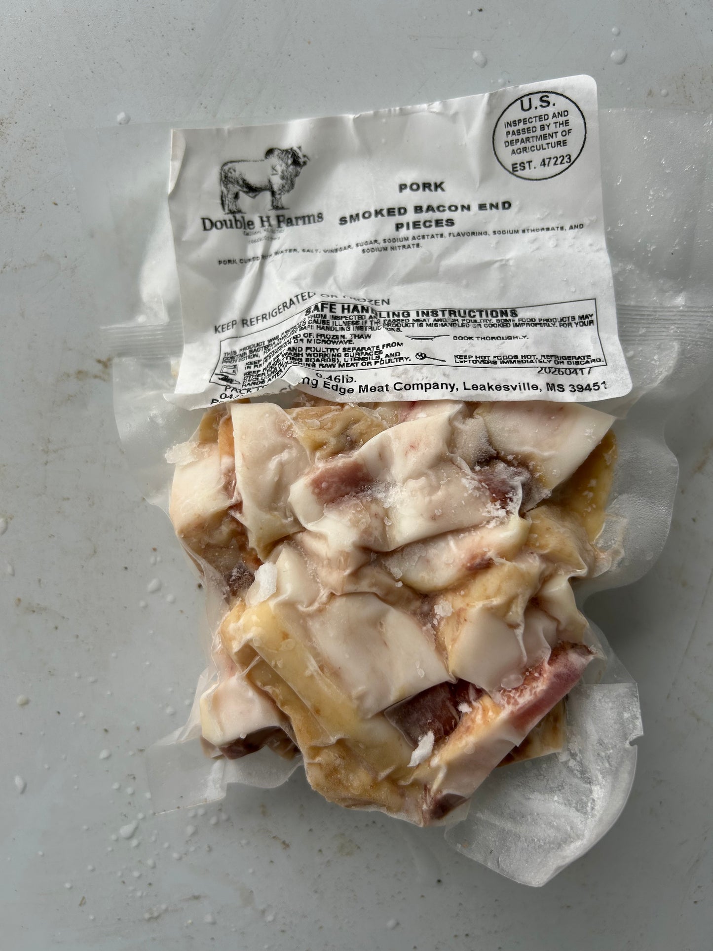 Ends and pieces bacon
