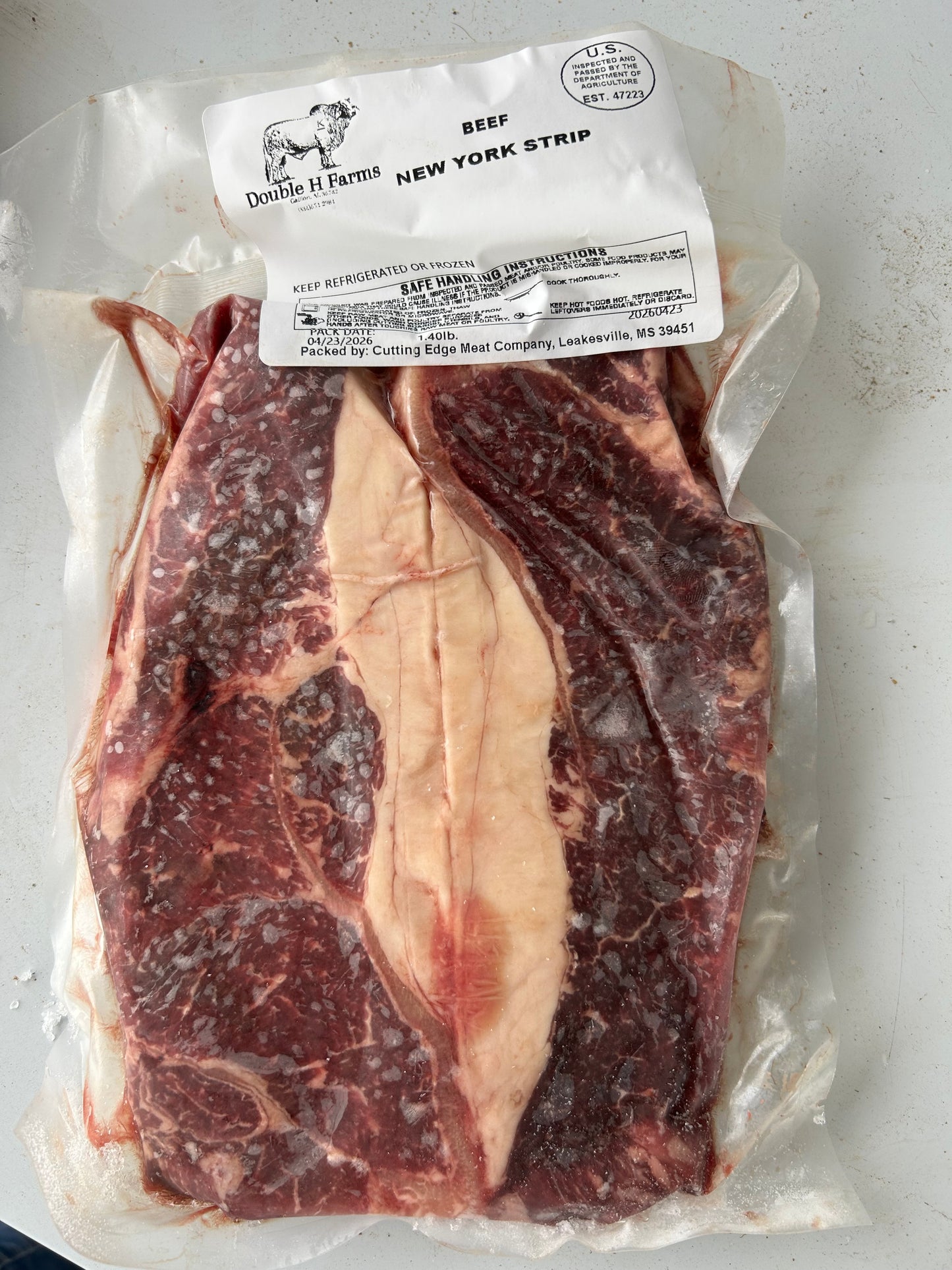 NY Strip Steaks
